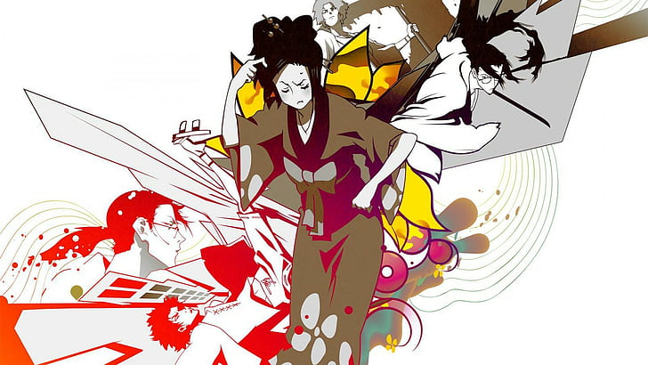 Fuu, Samurai Champloo, Jin (Samurai Champloo), Mugen, anime, Fond d'écran HD
