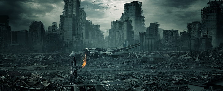 Apocalypse, game poster, Aero, Creative, Destruction, City, Design, Ruins,  HD wallpaper | Wallpaperbetter