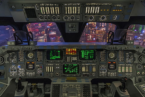 Fondo de pantalla de controlador de vehículo negro, transbordador espacial, NASA, espacio, Fondo de pantalla HD HD wallpaper
