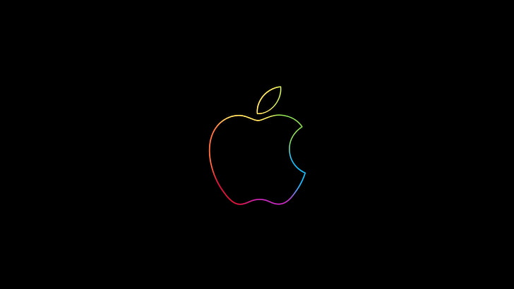 Appleカラフルなロゴ、カラフルなアップル、ロゴ、 HDデスクトップの壁紙