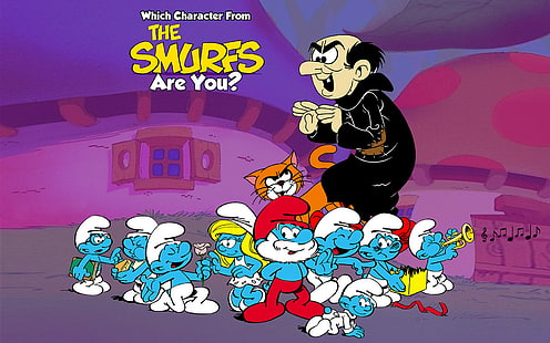 Which Smurf Are You The Smurfs Gargamel Azrael Smurfs’ Village Hd Wallpaper 1920×1200, HD wallpaper HD wallpaper