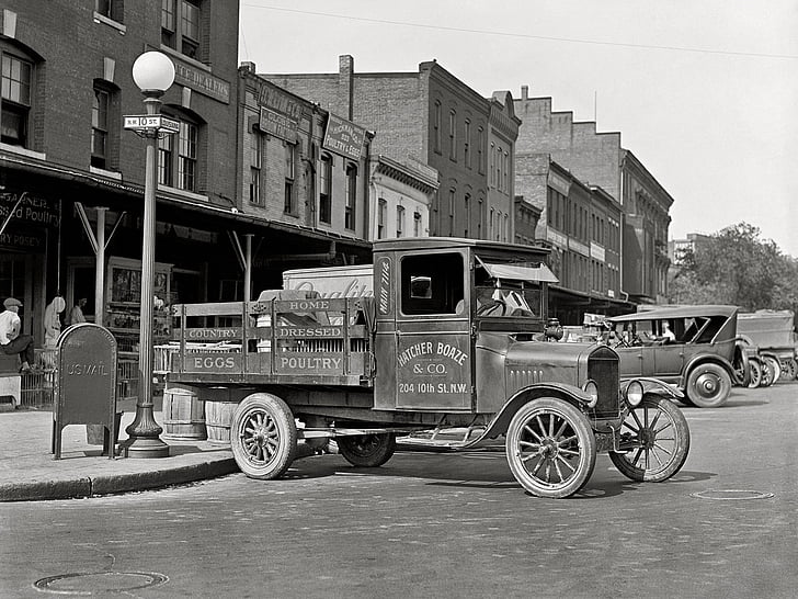 1926, flatbed, ford, model tt, retro, truck, HD wallpaper