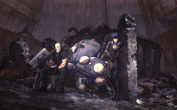 Batou, Ghost In The Shell, Tachikoma, Tapety HD