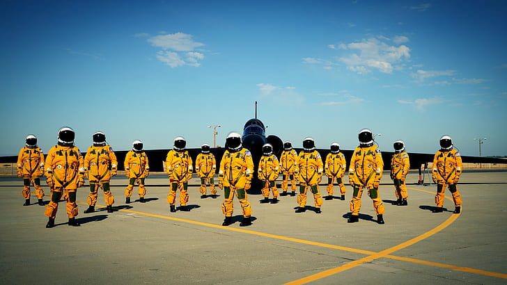 US Air Force Pilots & Aircraft HD, samoloty, lotnictwo, militaryzm, pilot, szpieg U-2, siły powietrzne USA, Tapety HD