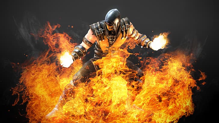 Mortal Kombat, Scorpion, HD-Hintergrundbild