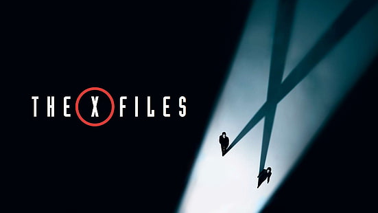 File-X, Dana Scully, Gillian Anderson, David Duchovny, Fox Mulder, cyan, shadow, Wallpaper HD HD wallpaper