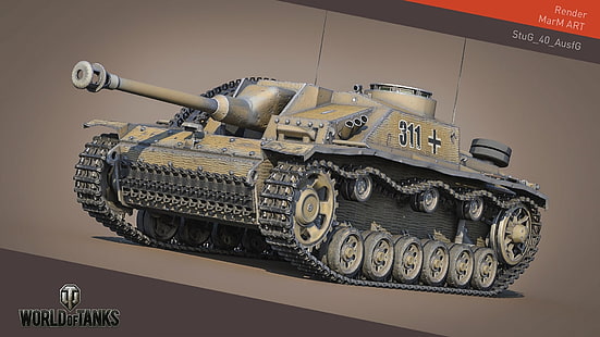 Zrzut ekranu z interfejsu gry World of Tanks, World of Tanks, czołg, gry wojenne, gry wideo, renderowanie, Stug III, Tapety HD HD wallpaper