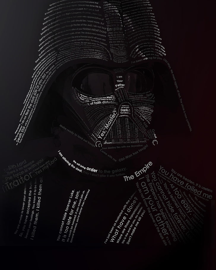 звездные войны дарт вейдер типография типографский портрет 1280x1594 Видеоигры Star Wars HD Art, Звездные войны, Дарт Вейдер, HD обои, телефон обои