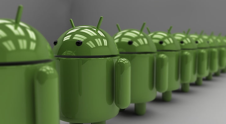Android, Android-illustration, Datorer, Android, Android-logotyp, 3D-Android-logotyp, HD tapet