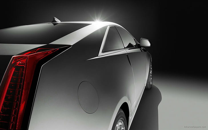 2011 Cadillac CTS Coupe, silver cadillac concept coupe, 2011, coupe, cadillac, cars, HD wallpaper