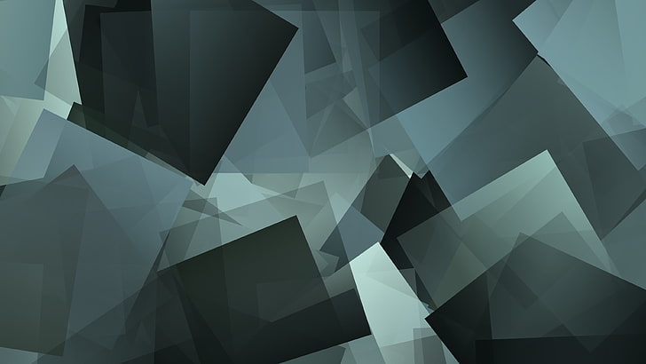 rave, cube, abstract, geometry, square, gradient, HD wallpaper