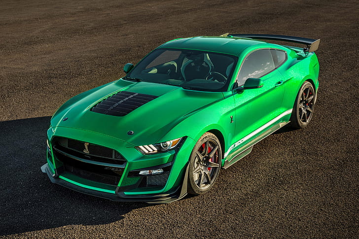 Mustang, Ford, Shelby, GT500, 2020, Green Hornet, EXP 500, Fondo de pantalla HD