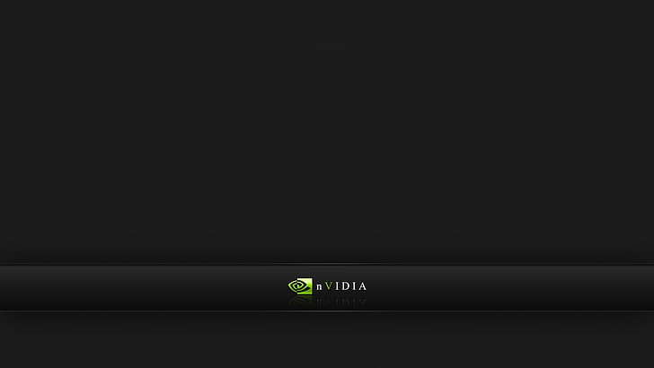 Nvidia logo, nvidia, firm, green, black, logo, HD wallpaper