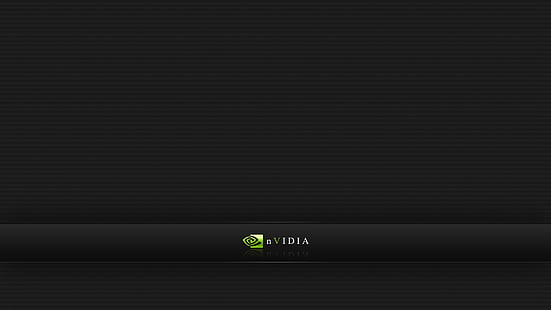Логотип Nvidia, nvidia, фирма, зеленый, черный, логотип, HD обои HD wallpaper