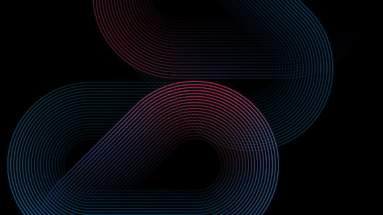 Neon, Dunkel, Schwarz, Lager, Formen, Gome U7, HD-Hintergrundbild HD wallpaper