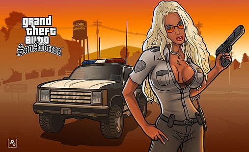 Carta da parati TA San Andreas, Rockstar Games, Grand Theft Auto San Andreas, Sfondo HD HD wallpaper