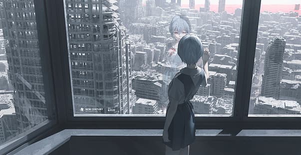 Homutan, Anime, Anime-Mädchen, Neon Genesis Evangelion, Ayanami Rei, Ruine, HD-Hintergrundbild HD wallpaper