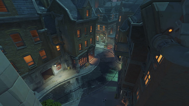 illustration de construction de ville, Overwatch, KINGSROW, Fond d'écran HD