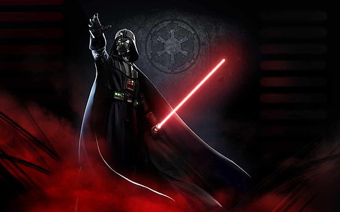 Star Wars Darth Vader, Darth Vader, Star Wars, Sith, lightsaber, artwork, HD wallpaper HD wallpaper