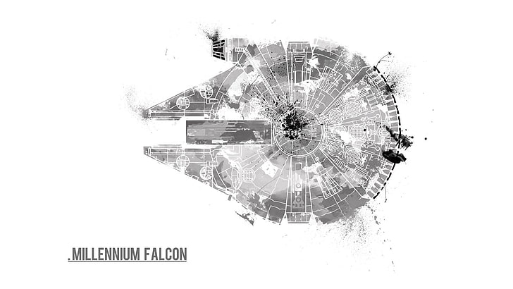 Star Wars Millennium Falcon, Guerra nas Estrelas, HD papel de parede