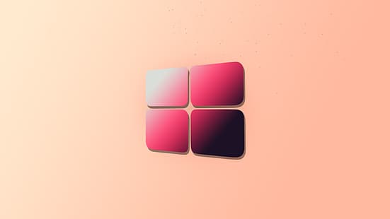 Windows 10, минимализм, уборка, разноцветный, HD обои HD wallpaper