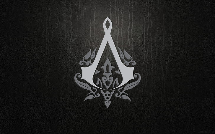 Assassins Creed, emblema, fondo, signo, Fondo de pantalla HD
