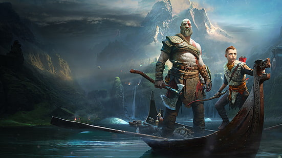 God of War, God of War (2018), Kratos, Fondo de pantalla HD HD wallpaper