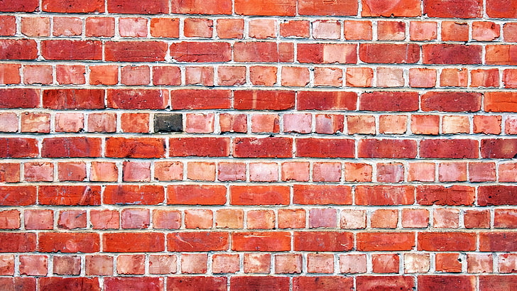 brown brick wall, wall, brick, background, surface, texture, HD wallpaper