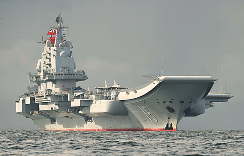 Военные корабли, авианосец, китайский авианосец Ляонин, военный корабль, HD обои HD wallpaper