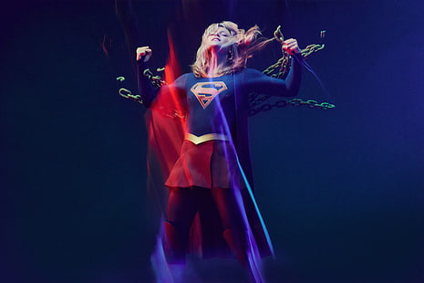  TV Show, Supergirl, Actress, American, Blonde, Melissa Benoist, HD wallpaper HD wallpaper