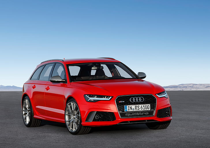 Audi, Rot, Universal, RS 6, Avnt, HD-Hintergrundbild
