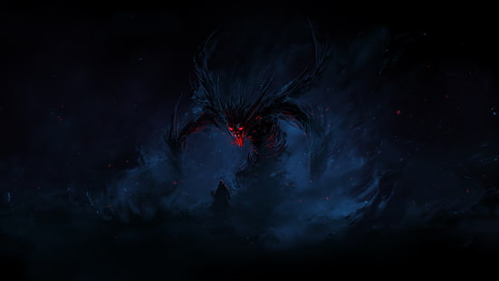 Dämon, schwarz, Kreatur, dunkel, HD-Hintergrundbild HD wallpaper