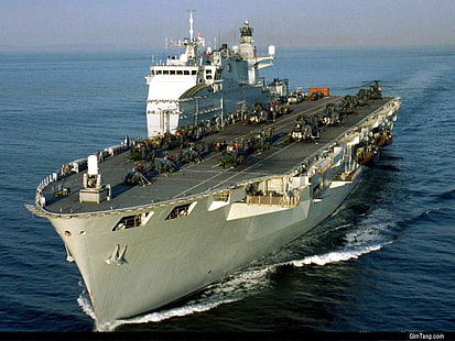 navire blanc, navire de guerre, véhicule, militaire, navire, Fond d'écran HD HD wallpaper