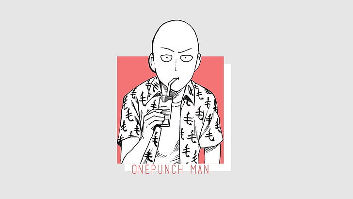 One Punch Man, One-Punch Man, fundo simples e simples, HD papel de parede