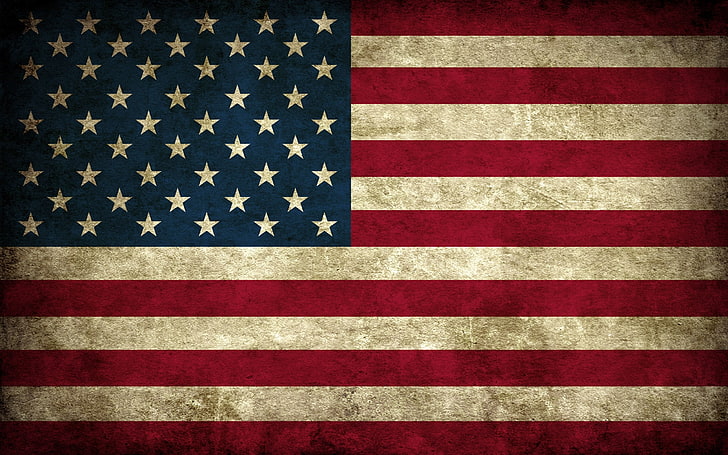 flagga USA illustration, flagga, USA, amerikanska flaggan, HD tapet