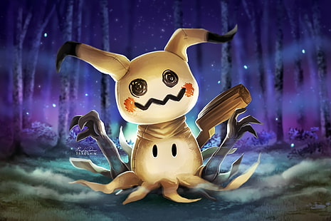 Pokémon, Pokémon: Sun and Moon, Mimikkyu (Pokemon), Pokémon Sun And Moon, HD tapet HD wallpaper