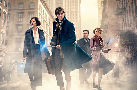 Fantastic Beasts and Where to Find Them (2016), fantasy, movie, actress, people, Eddie Redmayne, fantastic beasts ans where to find them, newt, actor, HD wallpaper HD wallpaper