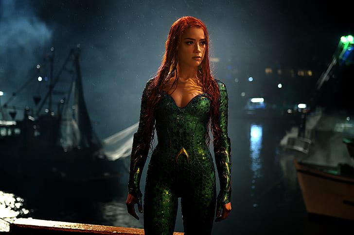 Amber Heard, Mera, Aquaman, 5K, HD papel de parede