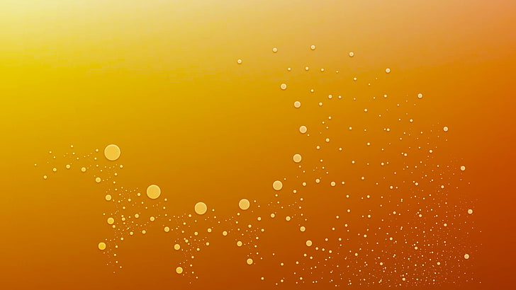 kuning, oranye, gelembung, Wallpaper HD