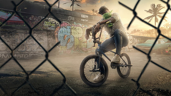 Grand Theft Auto, Grand Theft Auto: San Andreas, BMX, วอลล์เปเปอร์ HD HD wallpaper