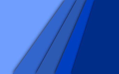 블루 벽지, 추상, 소재 스타일, 미니멀리즘, 블루, HD 배경 화면 HD wallpaper