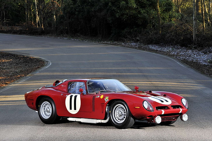 1966, bizzarrini, cars, competition, coupe, lightweight, racecars, HD wallpaper