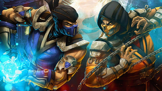 Videospiel, Mortal Kombat 11, Mortal Kombat, Skorpion (Mortal Kombat), Sub-Zero (Mortal Kombat), HD-Hintergrundbild HD wallpaper