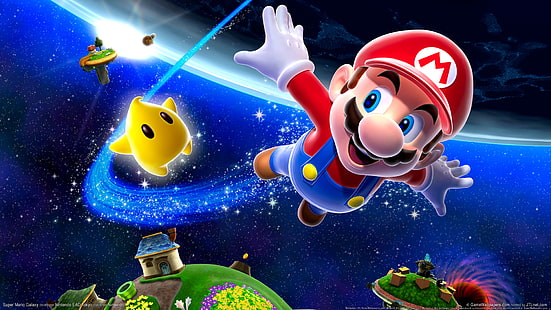 Super Mario Galaxy, Super, Mario, Galaxy, Tapety HD HD wallpaper