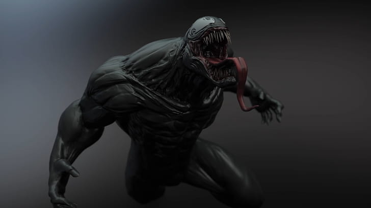 3D, Venom, HD wallpaper