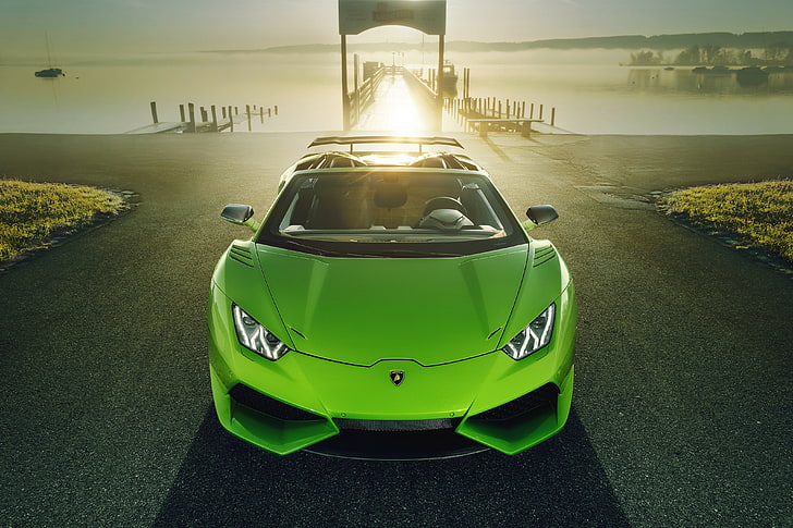4K, Lamborghini Huracan Spyder, N-Largo, Novitec, Fondo de pantalla HD