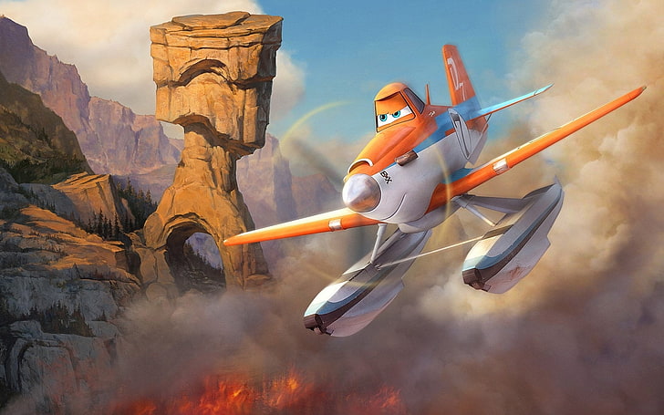 Movie, Planes: Fire & Rescue, Airplane, Dusty Crophopper, HD wallpaper