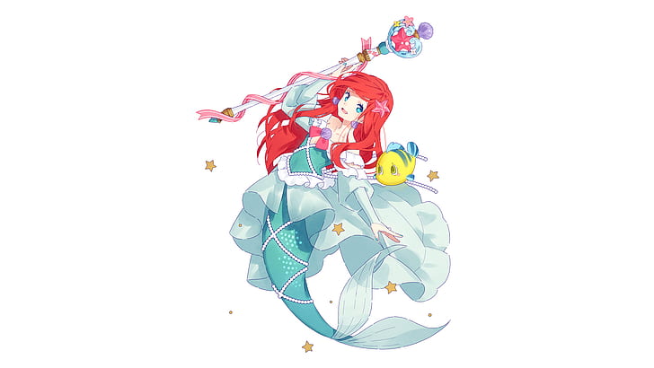 The Little Mermaid, Ariel (The Little Mermaid), Girl, HD wallpaper