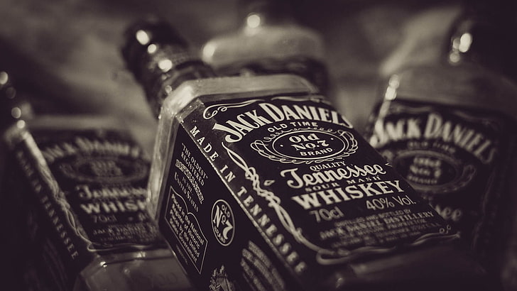 Jack Daniels Tennessee Whiskey bottle, Jack Daniel's, HD wallpaper