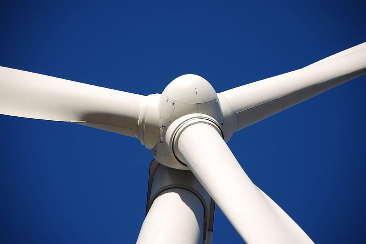 close up, energy, low angle shot, turbine, wind turbine, windmill, HD wallpaper